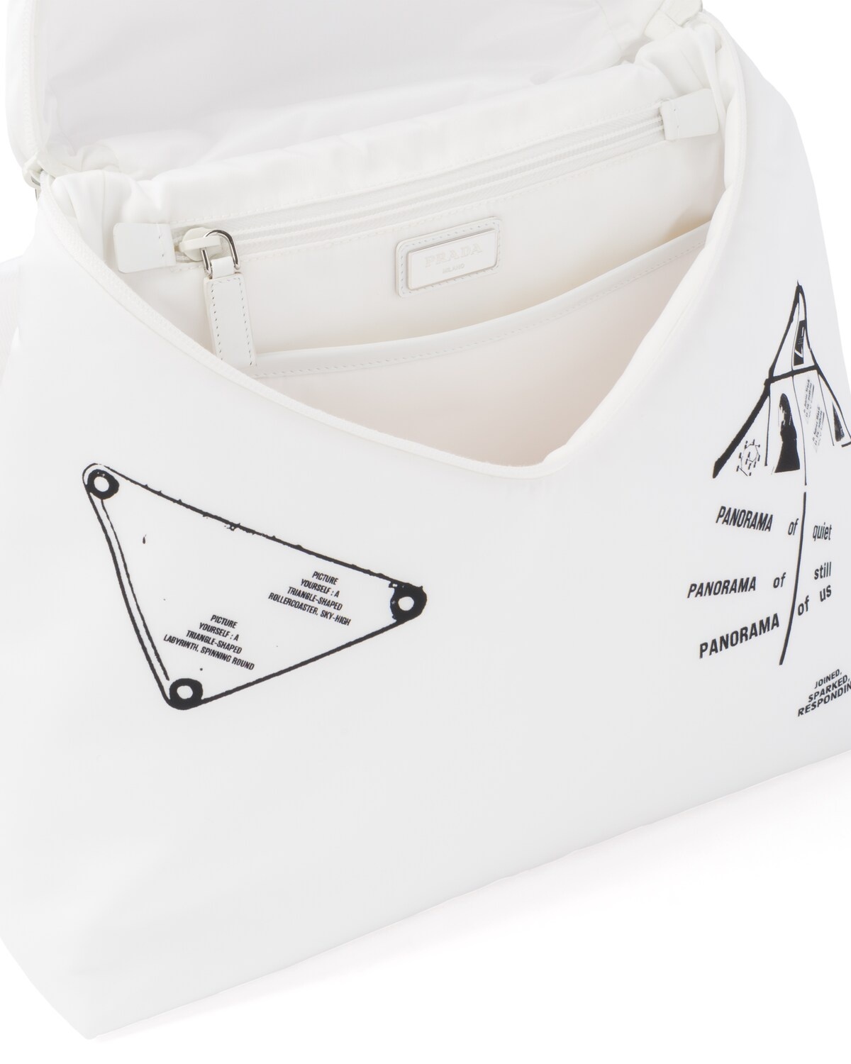 Prada Signaux printed nylon backpack - 5