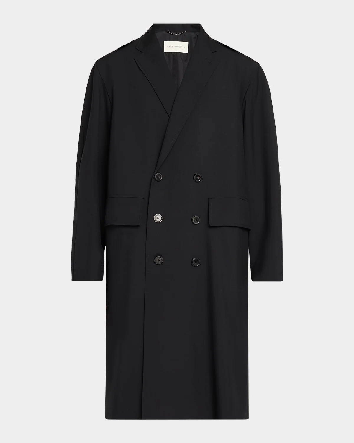 Men's Reubens 32 Double-Breasted Mid-Length Overcoat - 1