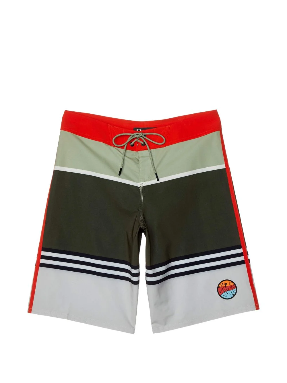 striped 1975 colour-block boardshorts - 1