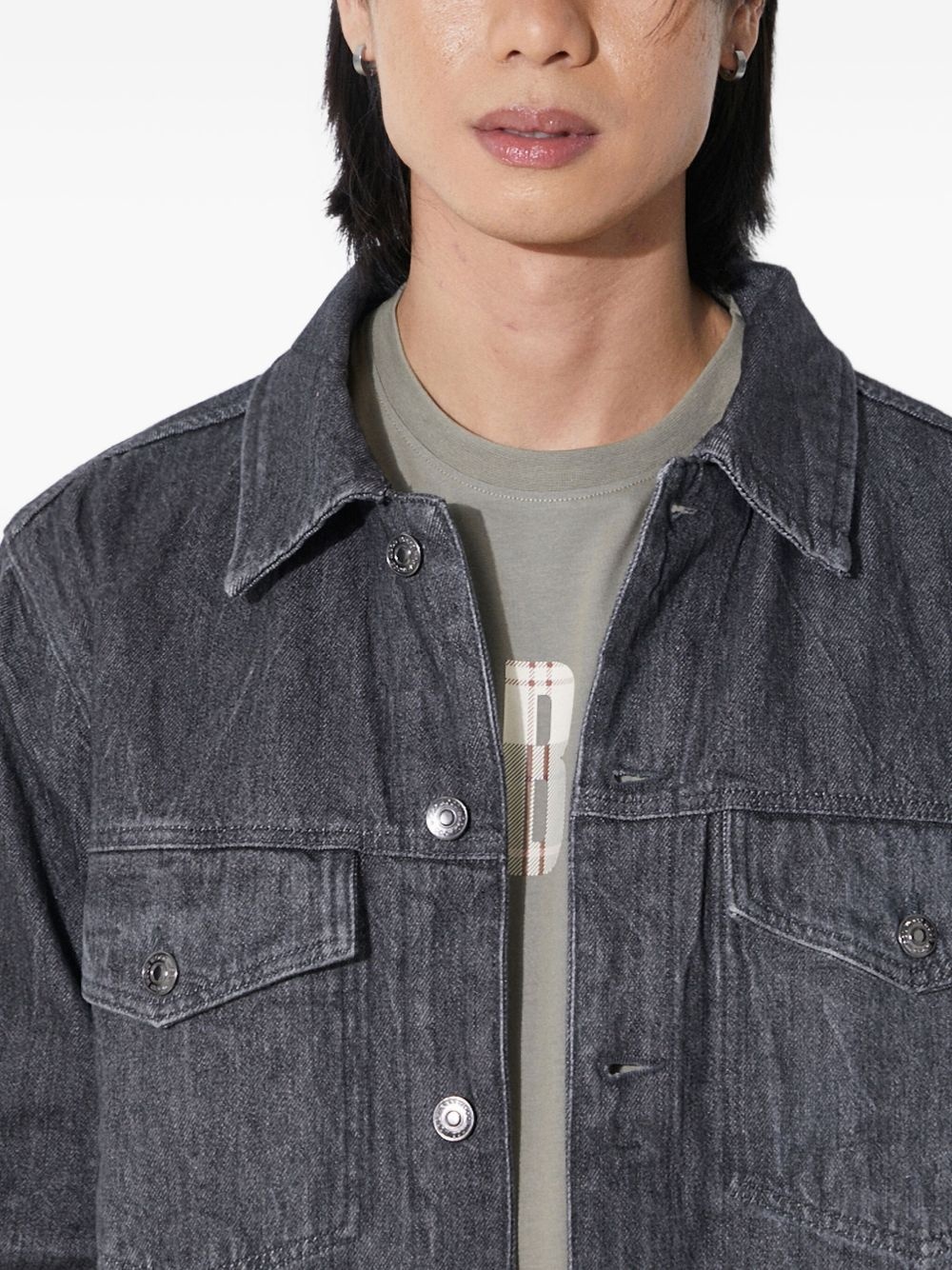Ivan button-fastening denim jacket - 4