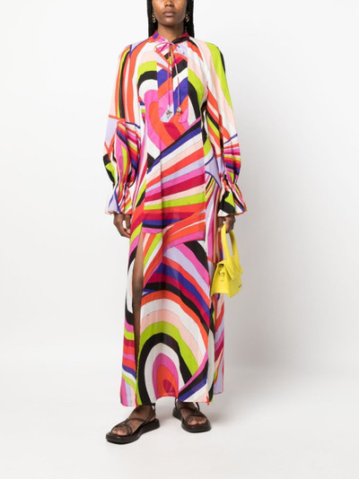 PUCCI Iride-print cotton maxi kaftan outlook