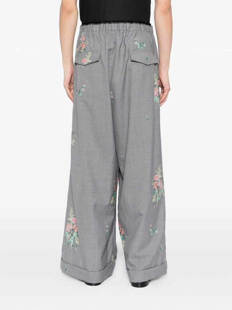 floral embroidered trousers 4