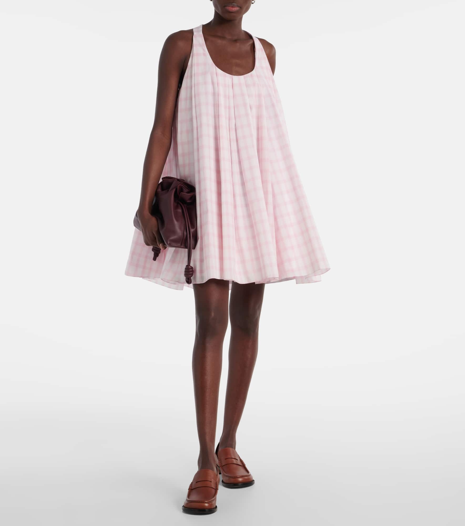 Trapeze cotton minidress - 2