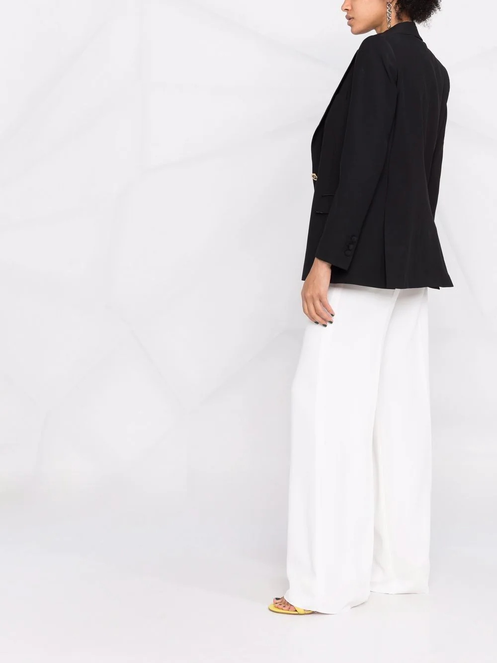 peaked lapel blazer - 6