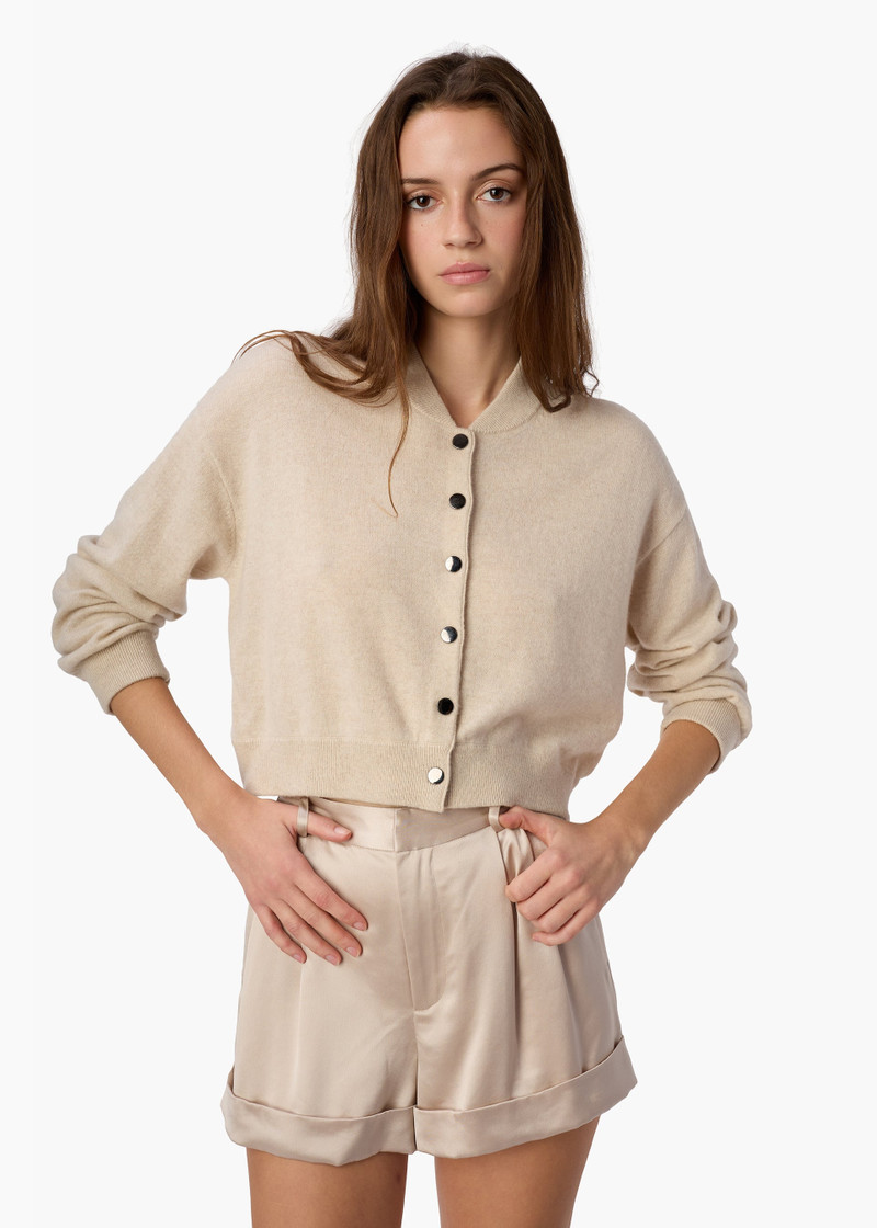 MARCELA CASHMERE CARDIGAN BONE 3
