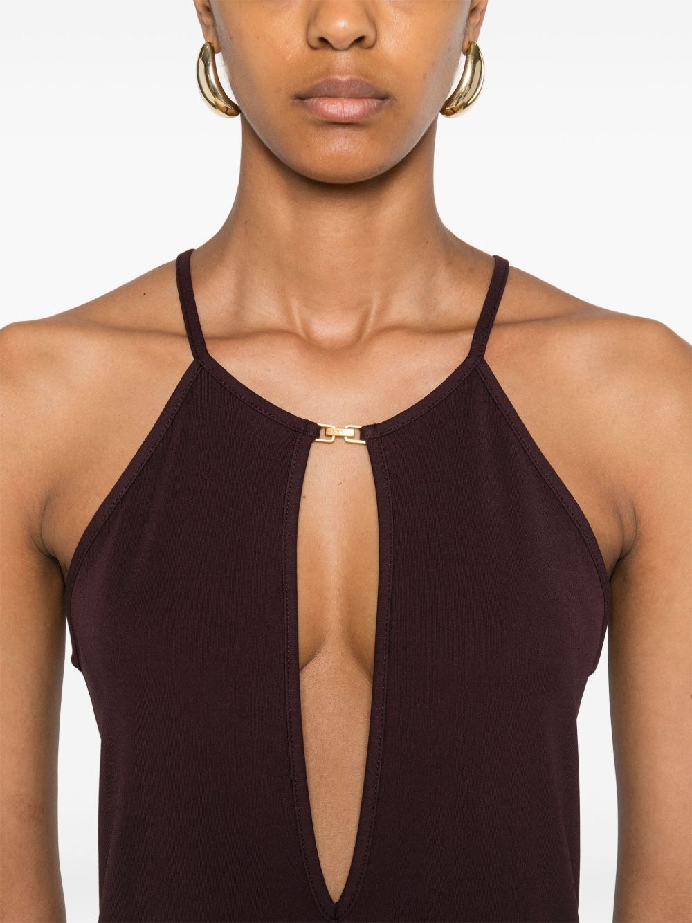 halterneck maxi gown - 5