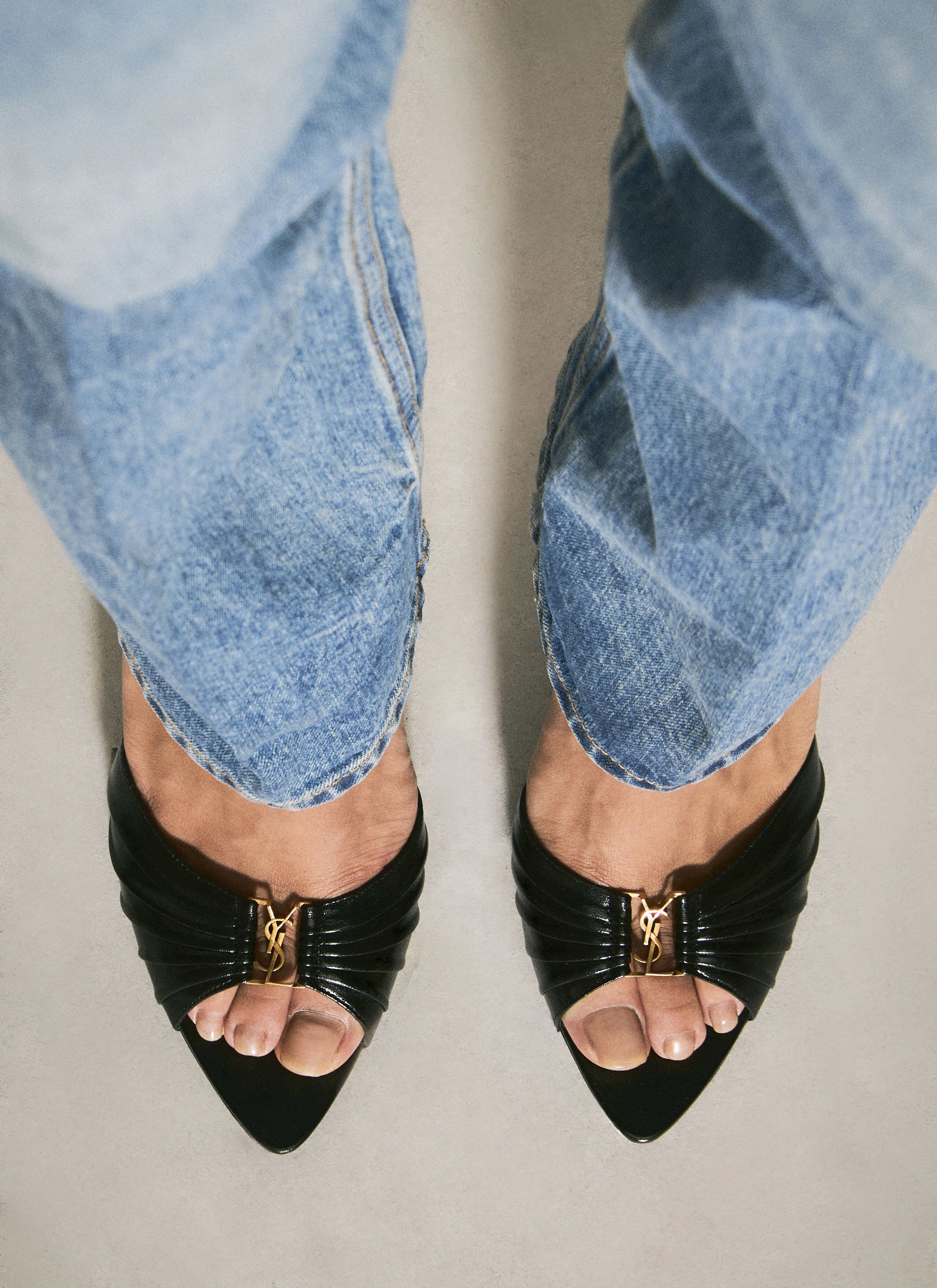 新作☆【SAINTLAURENT】「BABYLONE」ミュール BABYLONE mules in smooth leather | Saint Laurent | YSL US