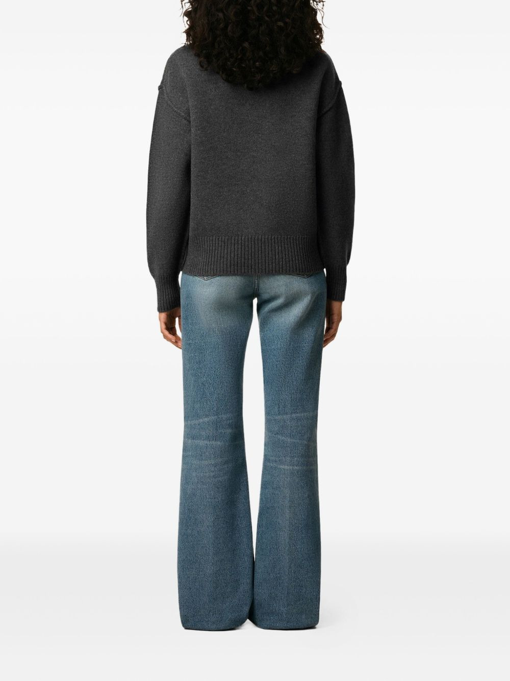 Ami Heart intarsia sweater - 4