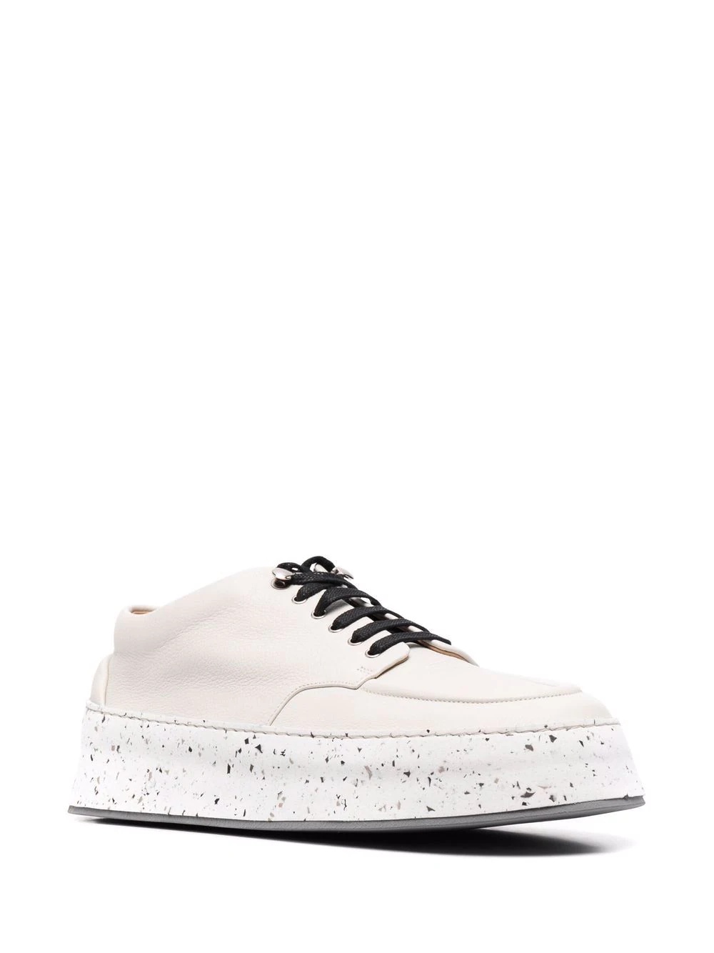 leather lace-up derby shoes - 2