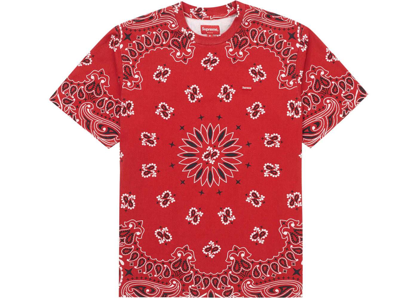 Supreme Small Box Tee Red Bandana - 1