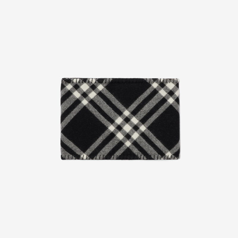 Check Cashmere Snood 1