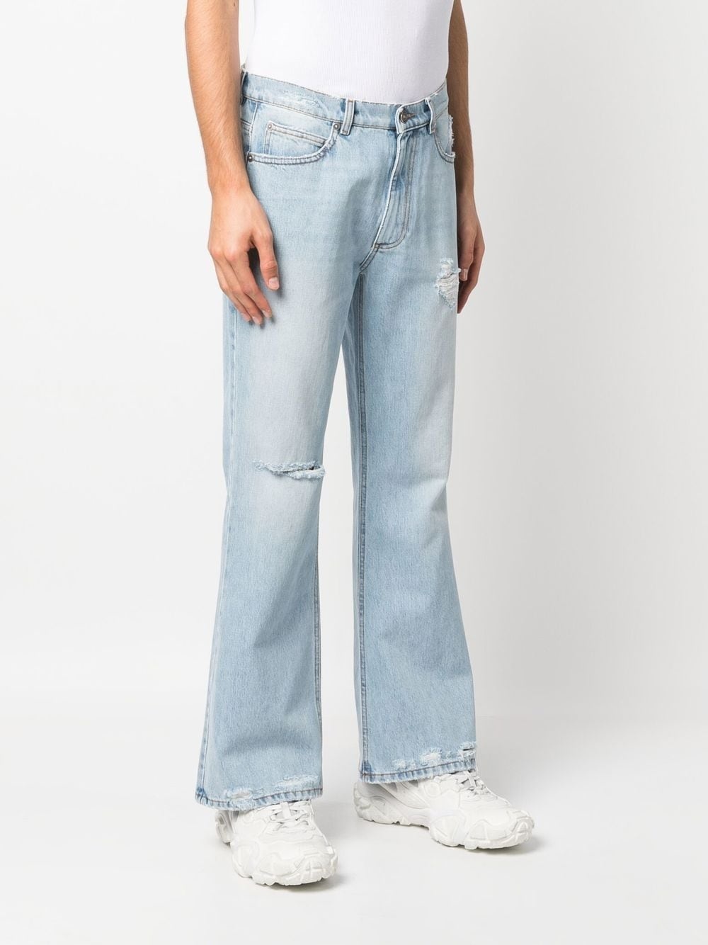 ripped flared jeans - 3