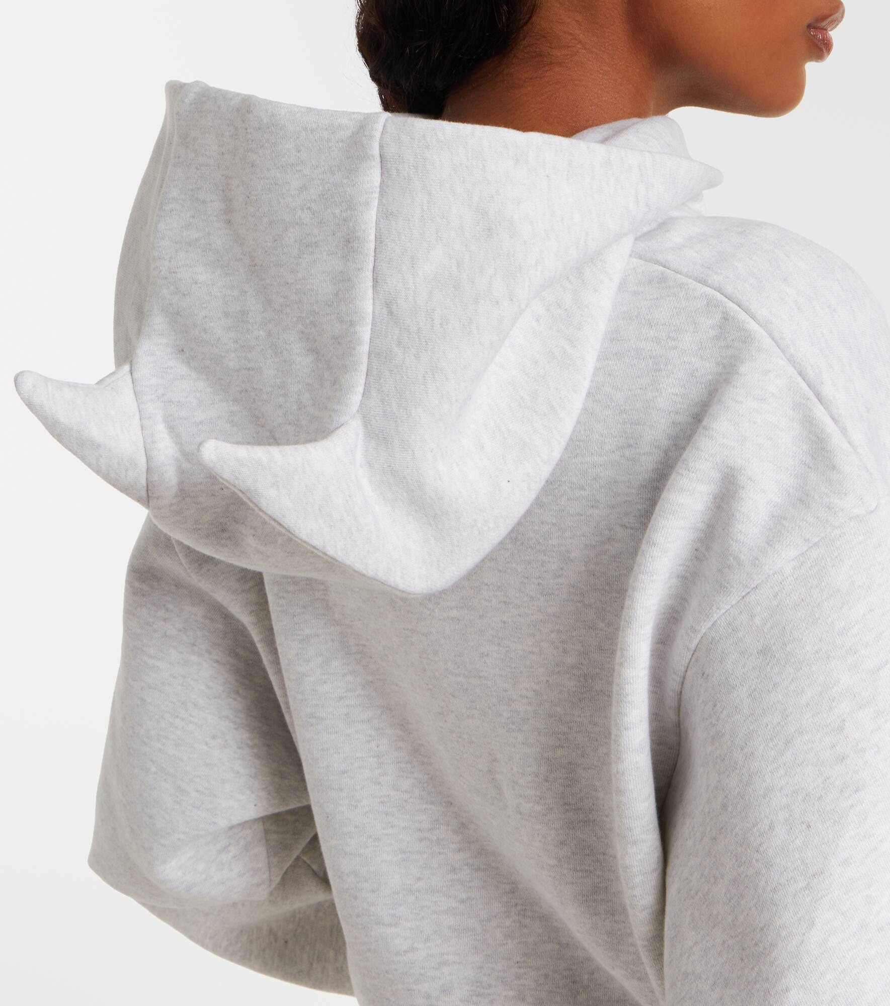 Logo cotton-blend jersey hoodie - 6
