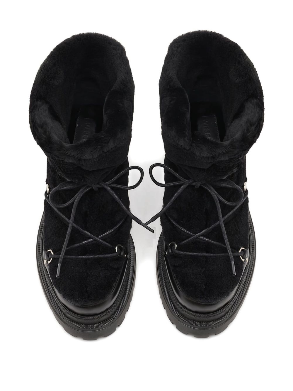 45MM shearling lace-up boots - 3