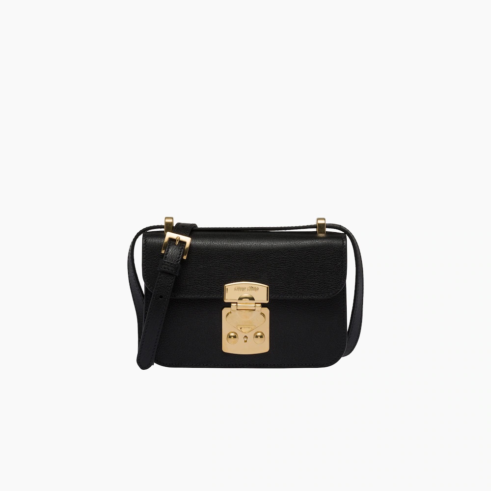 Madras leather shoulder bag - 1