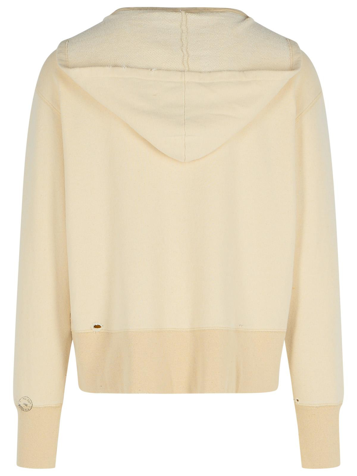 Maison Margiela 'Pilling' Cream Cotton Sweater Men - 3