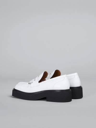 Marni WHITE LEATHER MOCCASIN outlook
