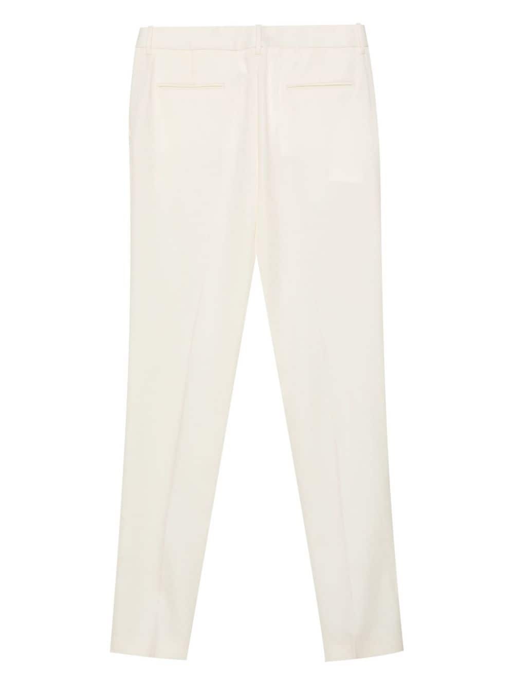 pressed-crease straight-leg trousers - 2