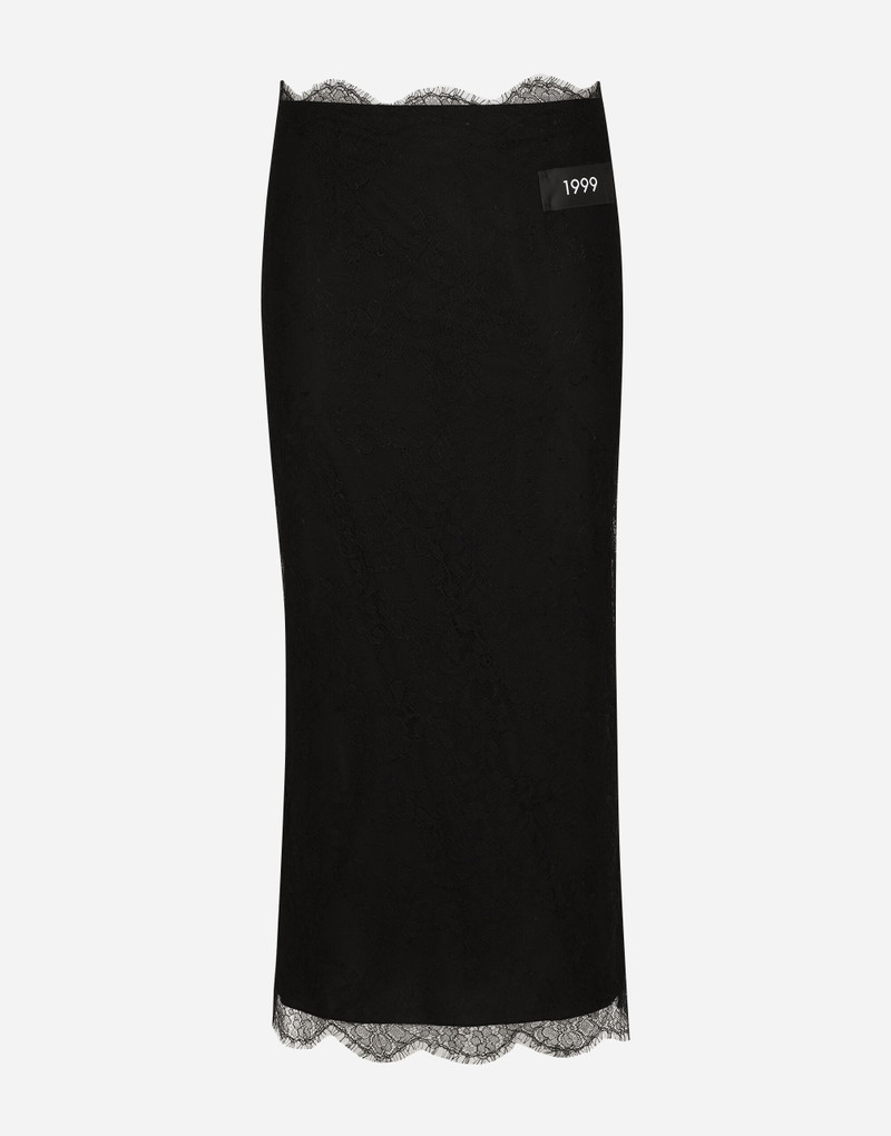 Chantilly lace midi skirt 1