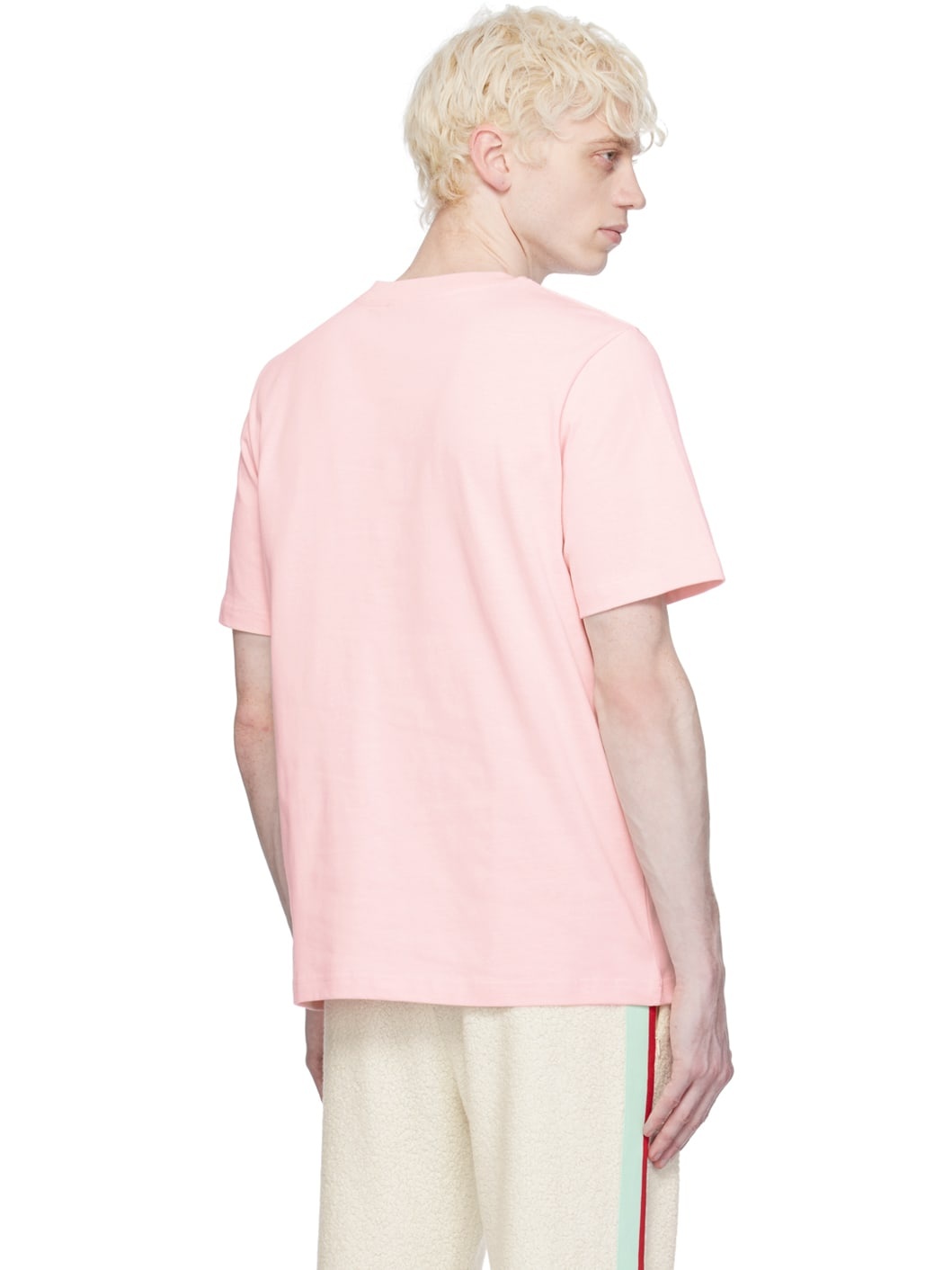 【関税込み】Casablanca SSENSE限定 ピンク Casa Way Tシャツ CASABLANCA SSENSE Exclusive Pink 'Casa Way' T-Shirt | REVERSIBLE