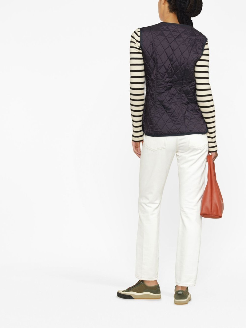 quilted V-neck gilet 4