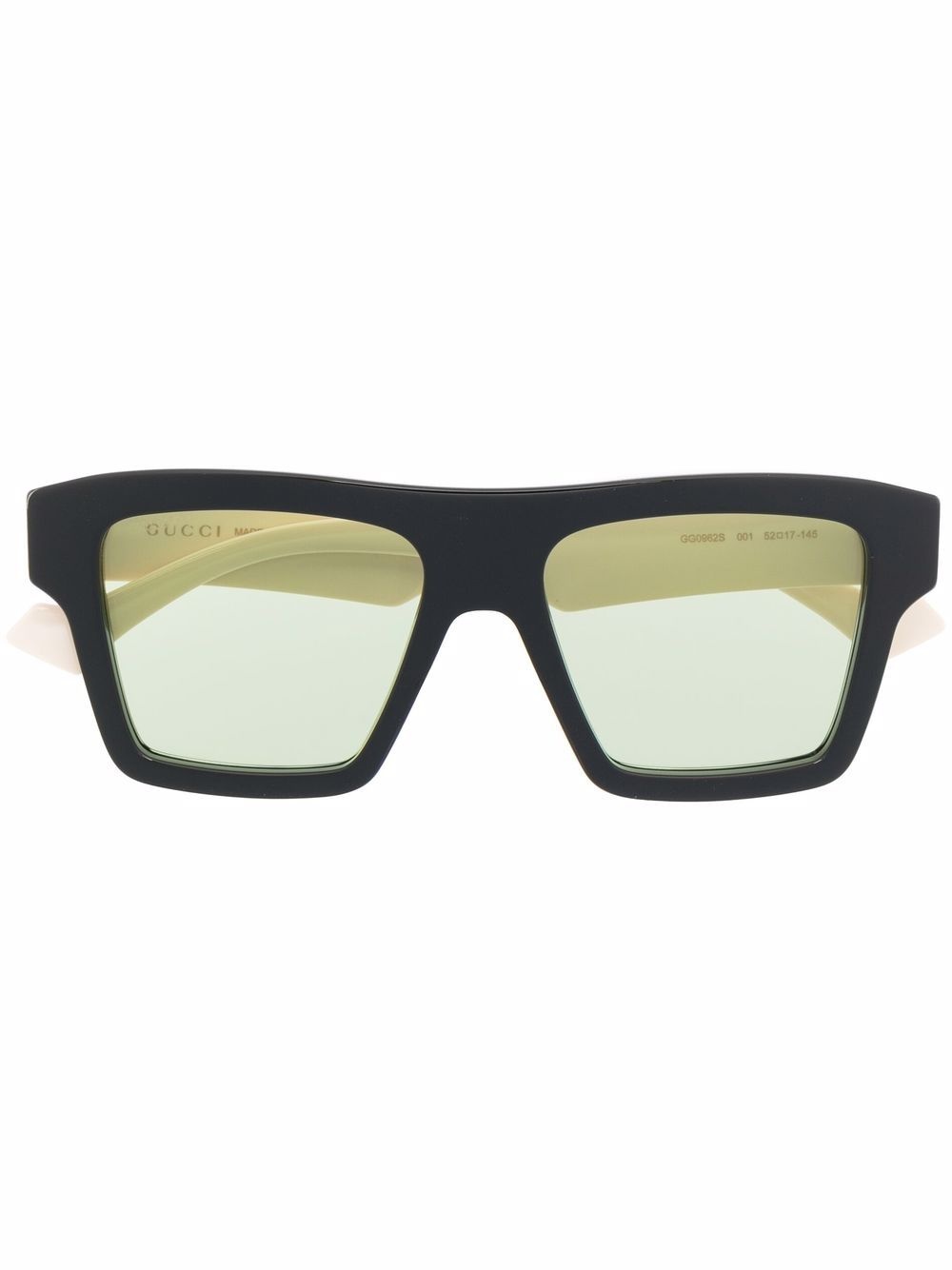 square-frame tinted sunglasses - 1