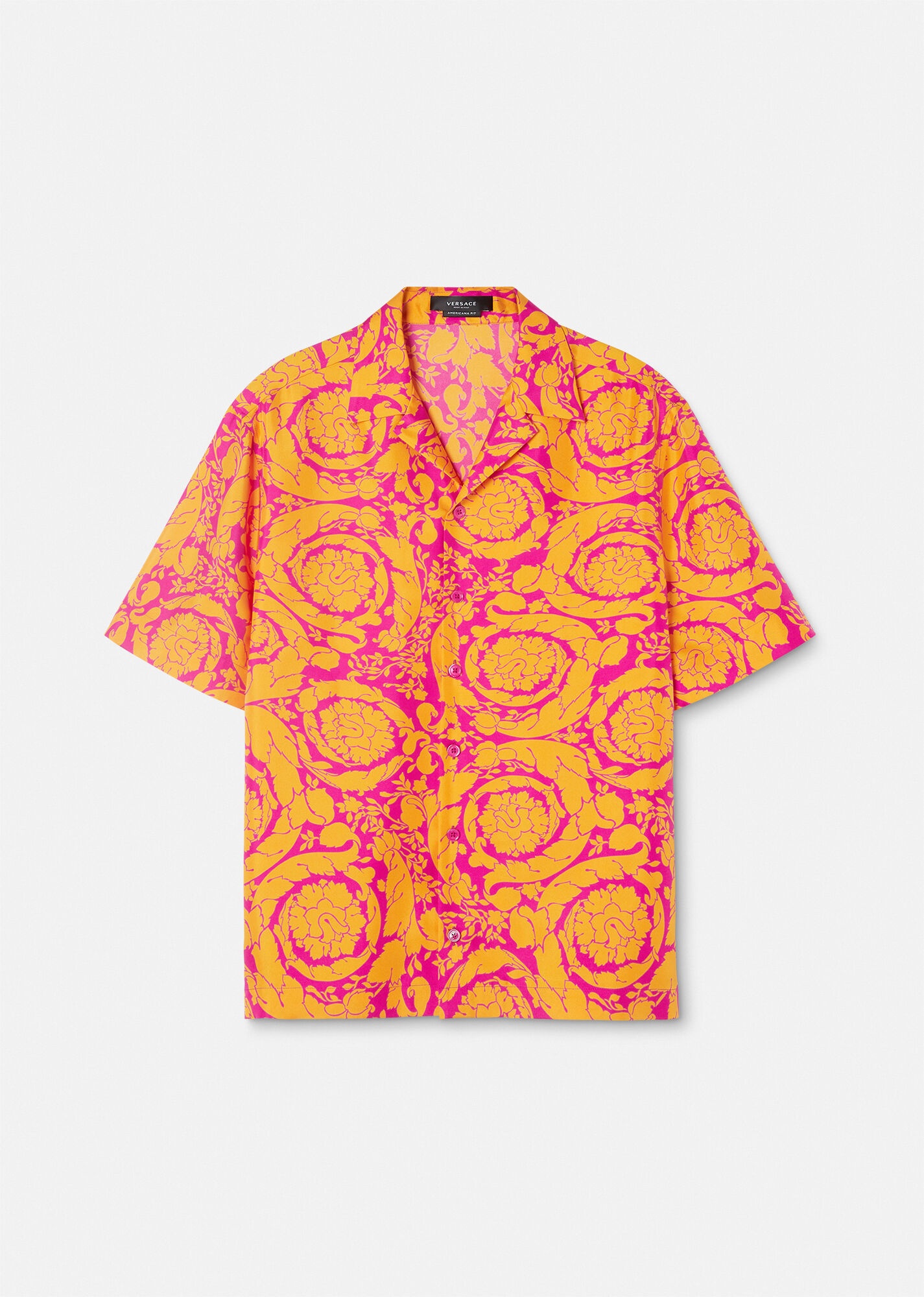 Barocco Print Silk Shirt