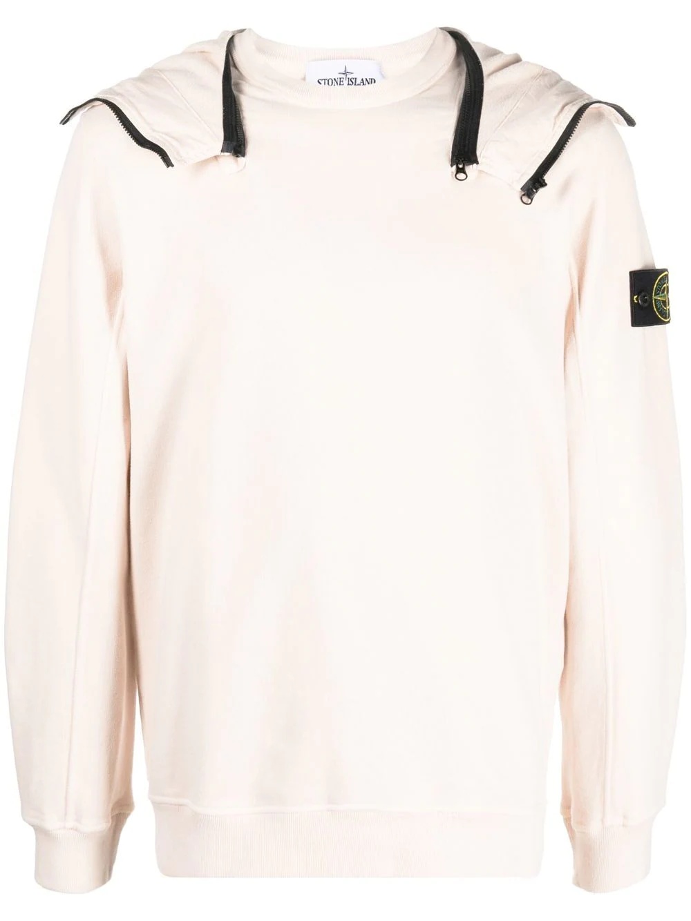 logo-patch long-sleeve hoodie - 1