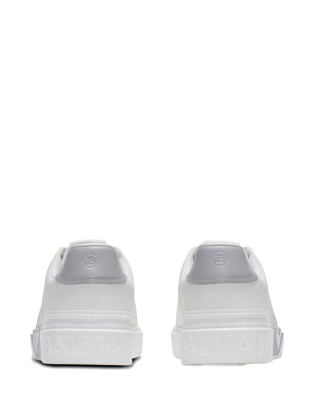 B-Court logo-detail calfskin sneakers - 3