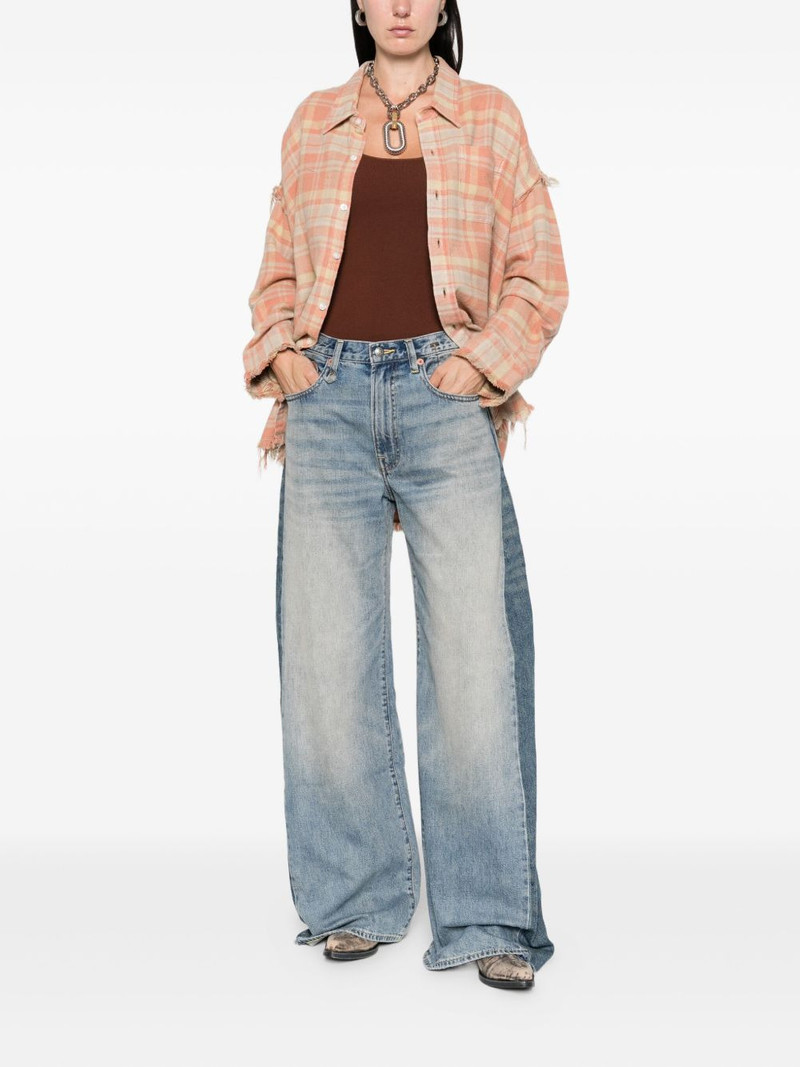 R13 checked cotton shirt outlook