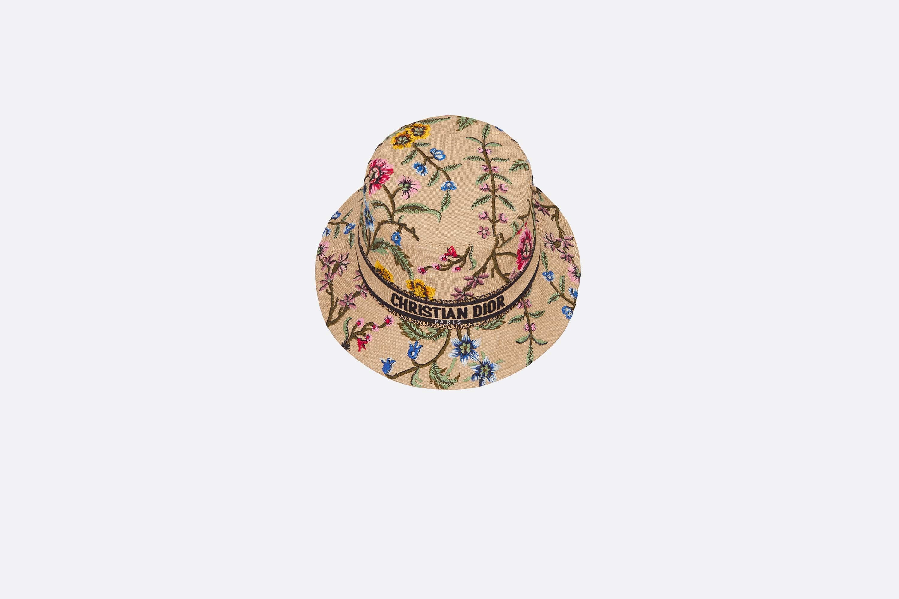 D-Bobby Dior Petites Fleurs Small Brim Bucket Hat - 5
