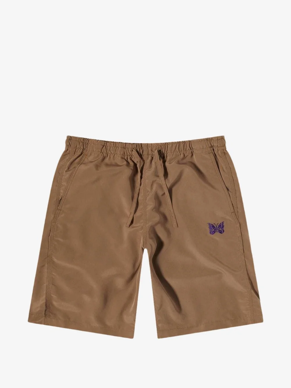 embroidered-logo drawstring shorts - 1