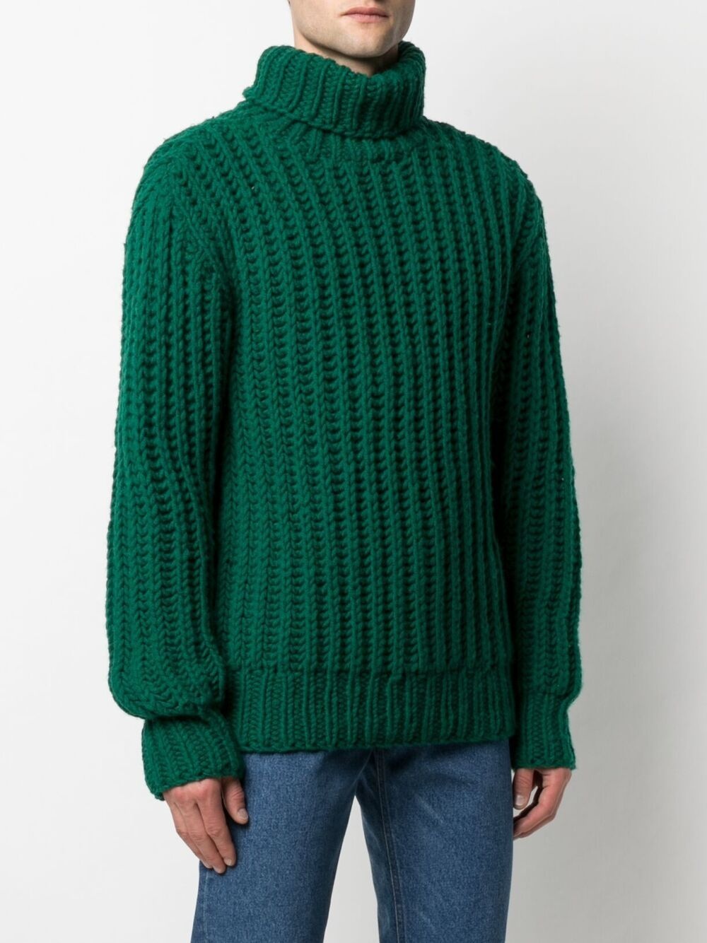 ribbed turtleneck jumper - 4