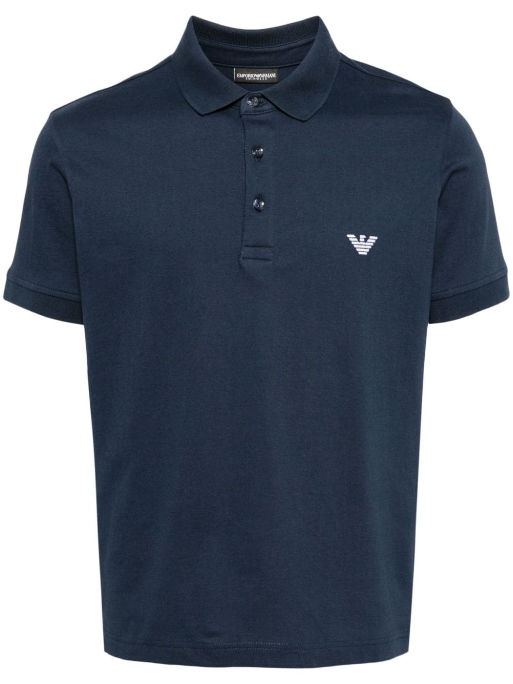 logo-patch cotton polo - 1