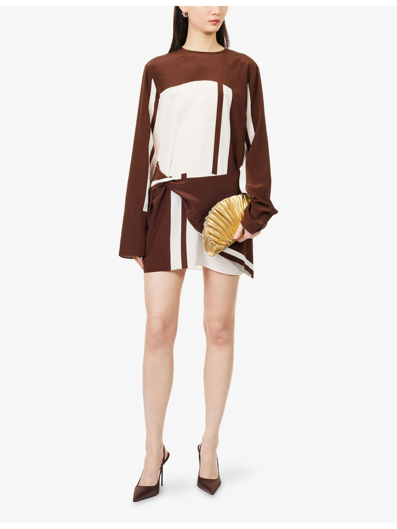 SIR. Destino Twist Silk Mini Dress outlook