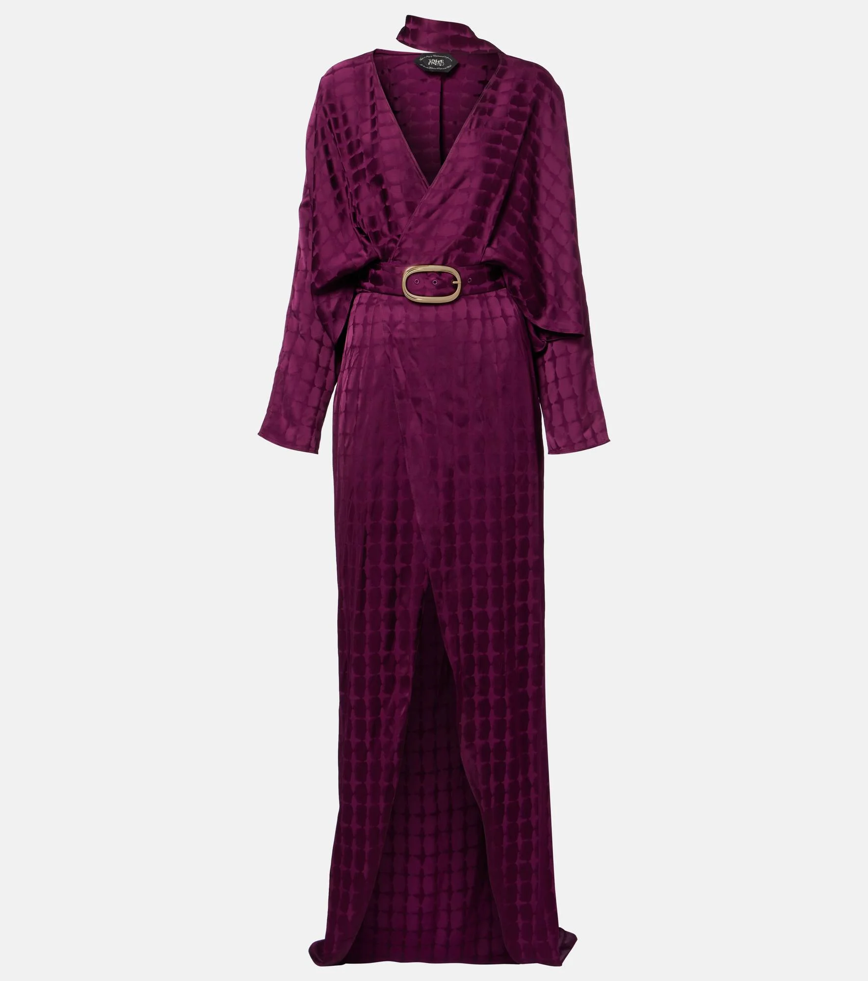 Dunaway belted crêpe cady wrap dress - 1