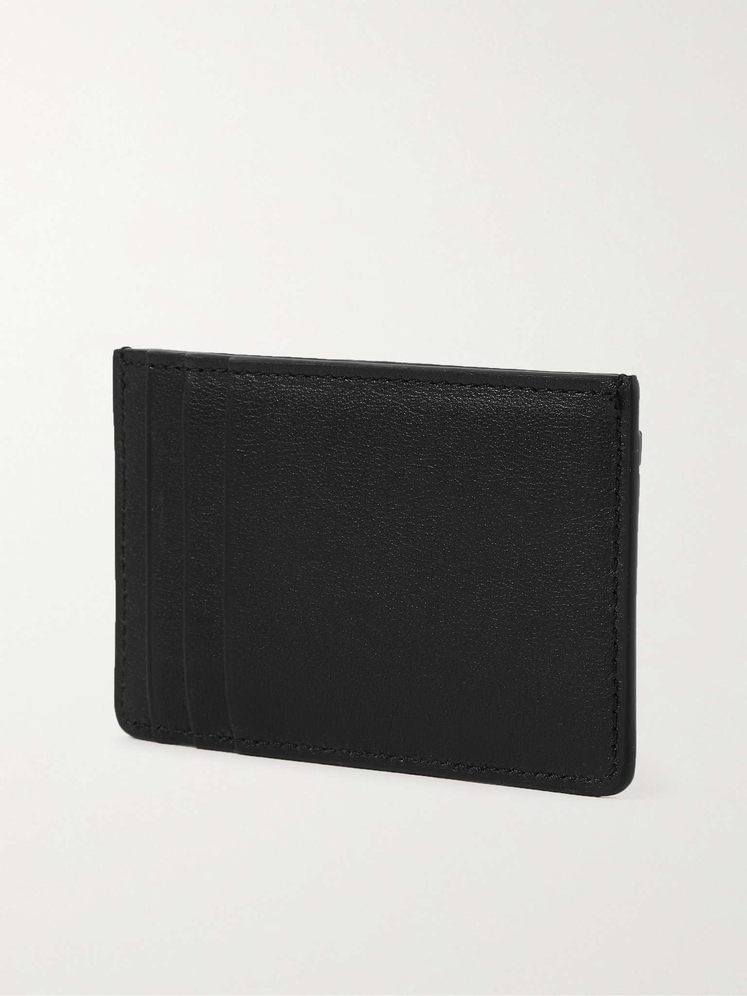 Valentino Garavani Logo-Appliquéd Full-Grain Leather Cardholder - 3