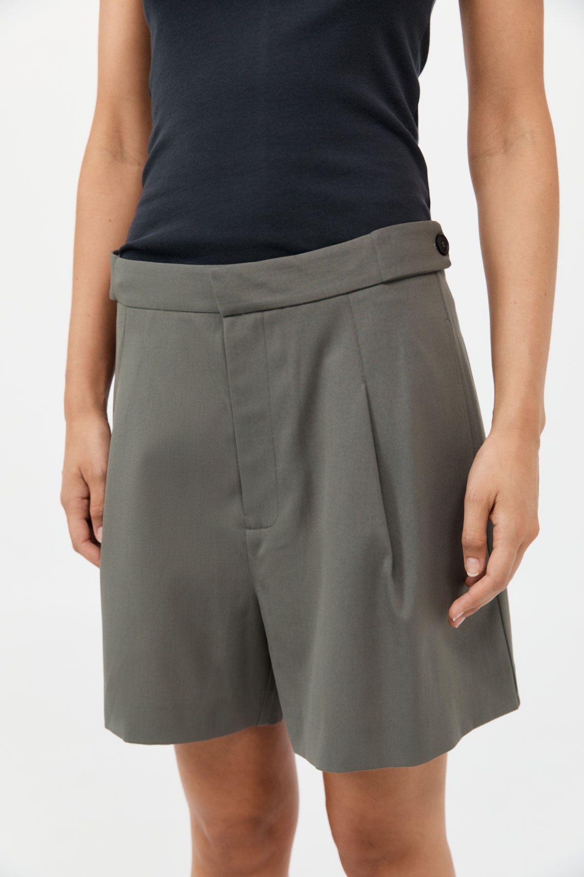 Adjustable Shorts - Smokey Olive - 4
