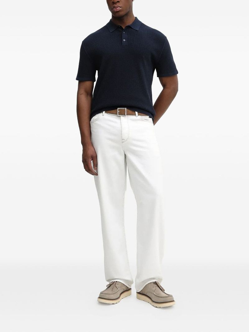 MICHAEL KORS ribbed-knit polo shirt outlook
