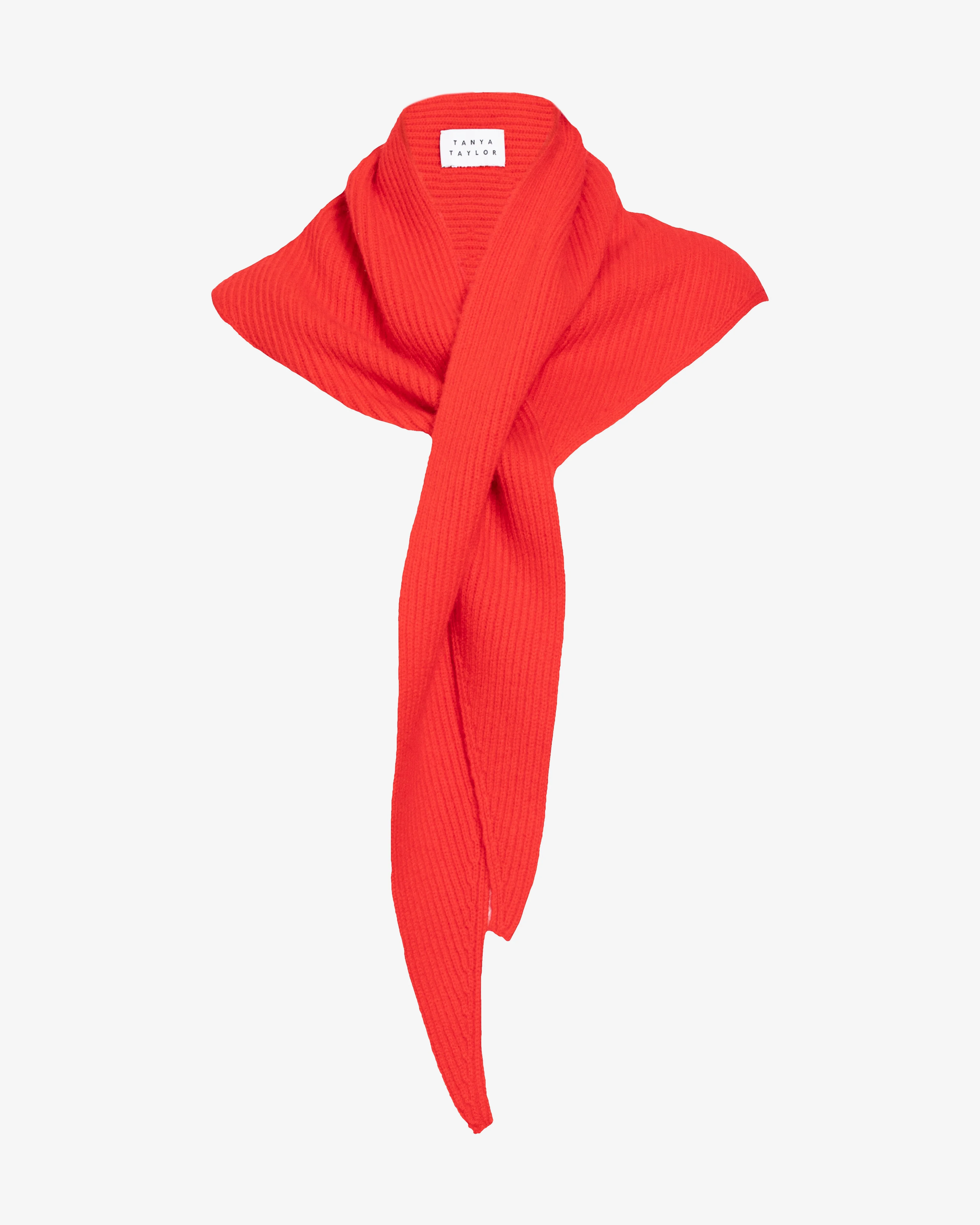 SILVIA CASHMERE TRIANGLE SCARF - 1