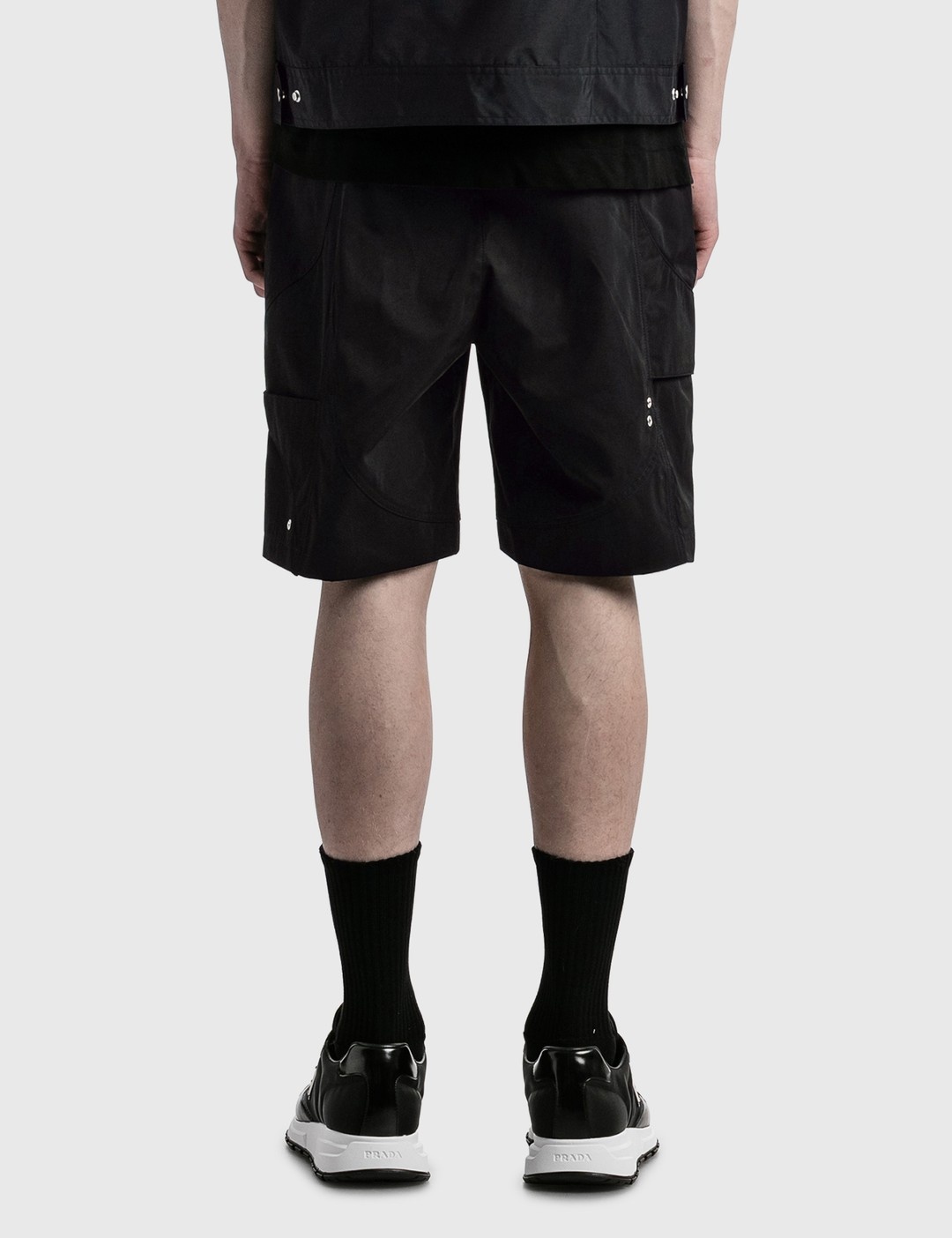 MINIMAL TWILL CARGO SHORTS - 4