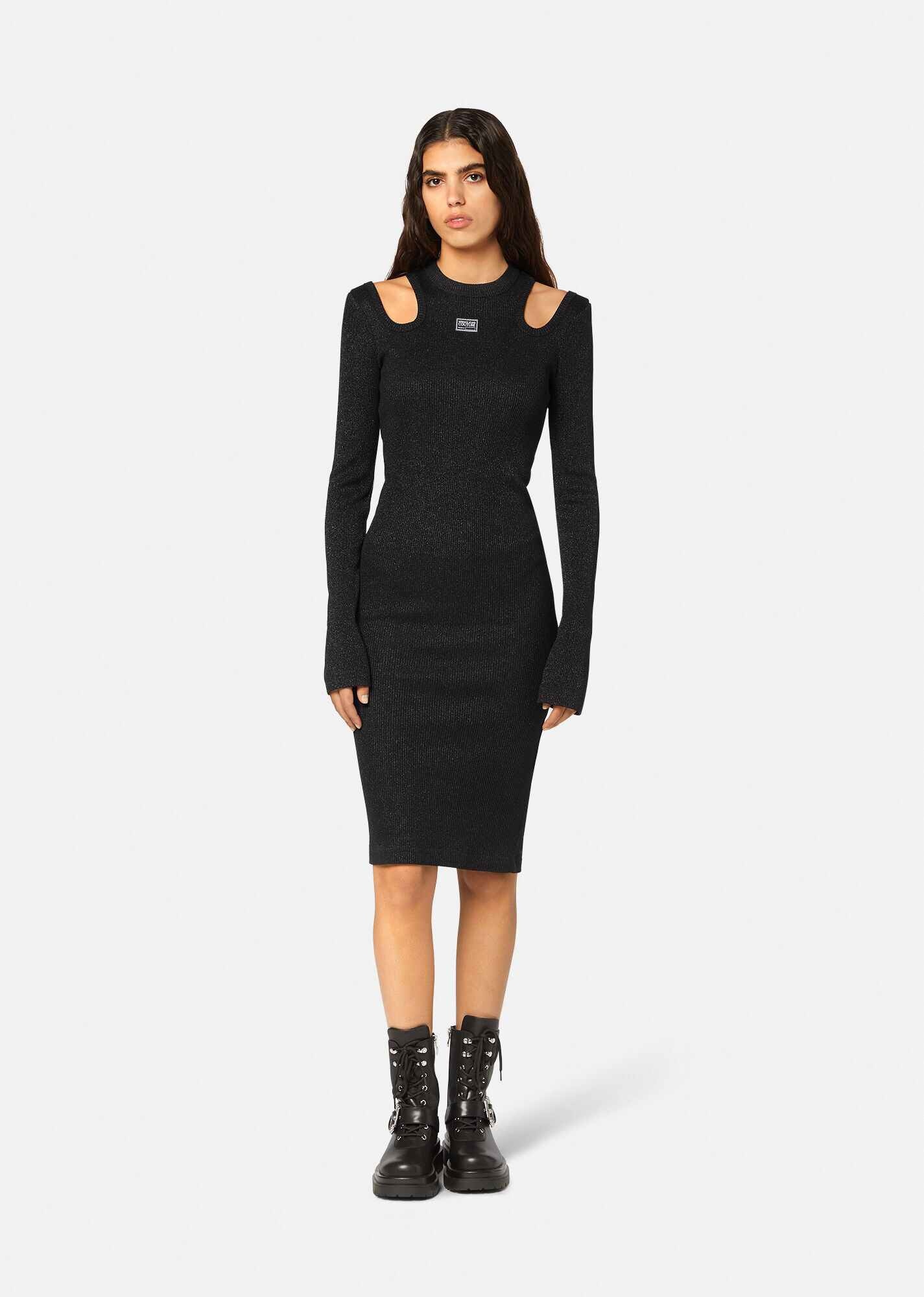 Logo Cut-Out Midi Dress - 3