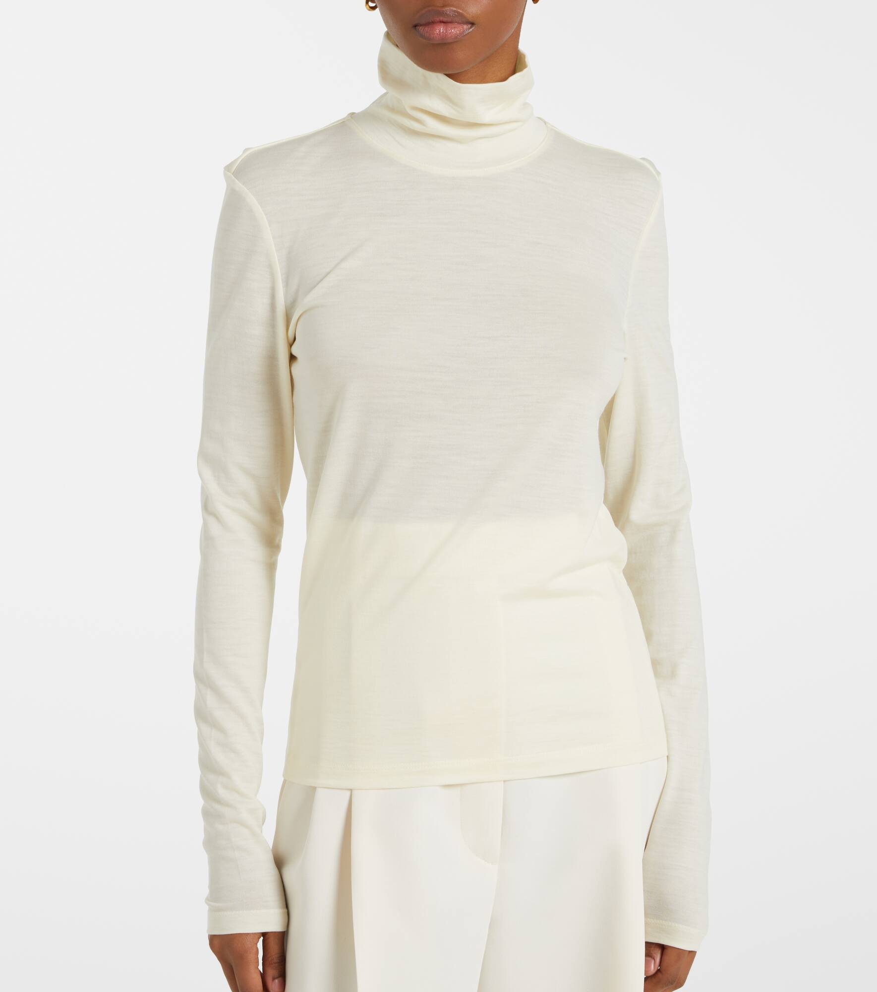 Jersey turtleneck top - 6