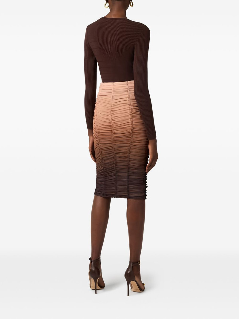 shaded ruffled midi skirt 4
