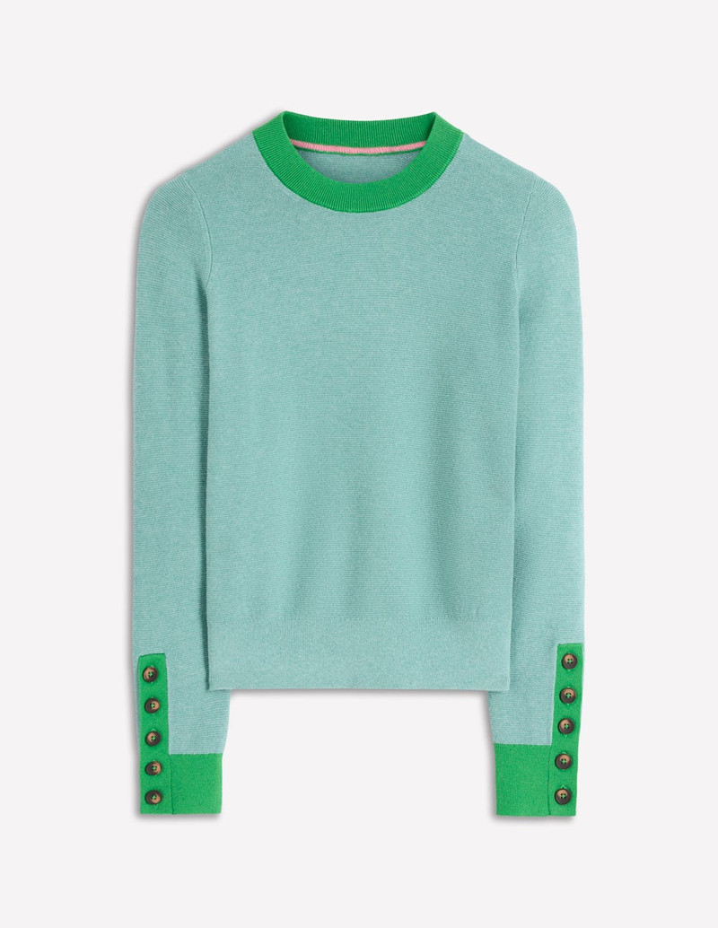 Grace Colour Block Sweater-Cloudy Jade Blue 6