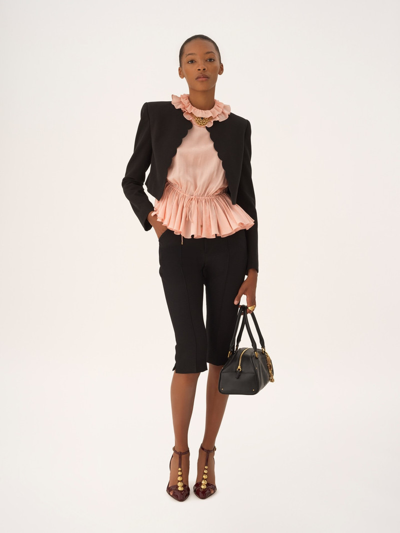 Chloé CROPPED SPENCER JACKET IN SOFT CAVALRY COTTON outlook