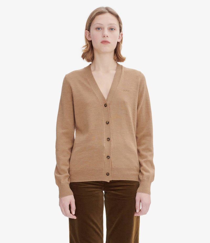 A.P.C. SALOMÉ LOGO CARDIGAN outlook
