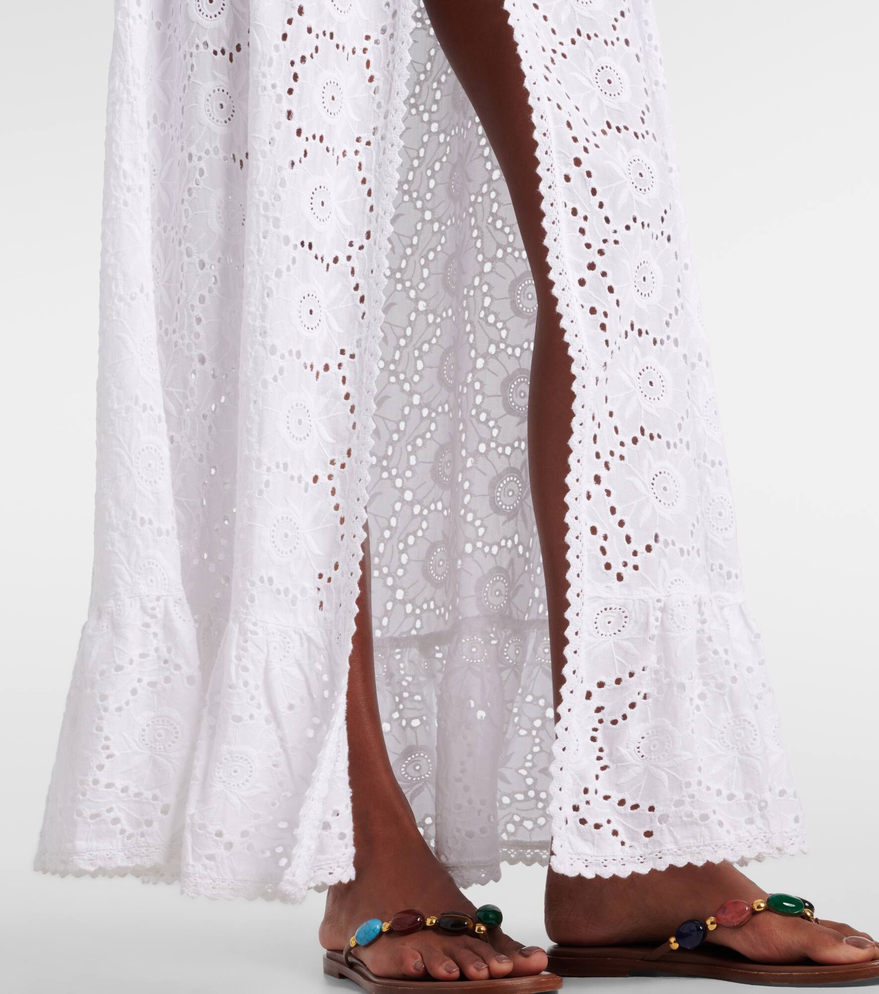 Tessa embroidered floral beach dress - 5