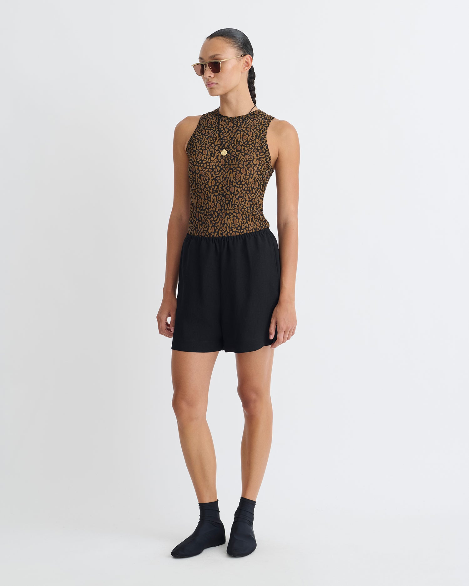 Tech Linen Belted Shorts - 2