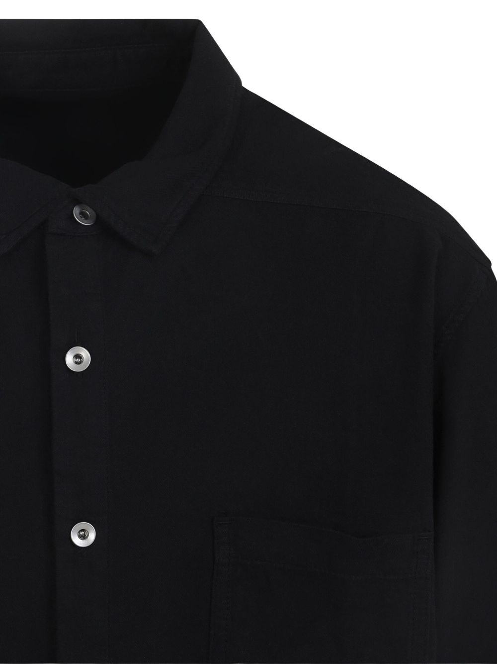 pocket trailing-tail shirt - 3